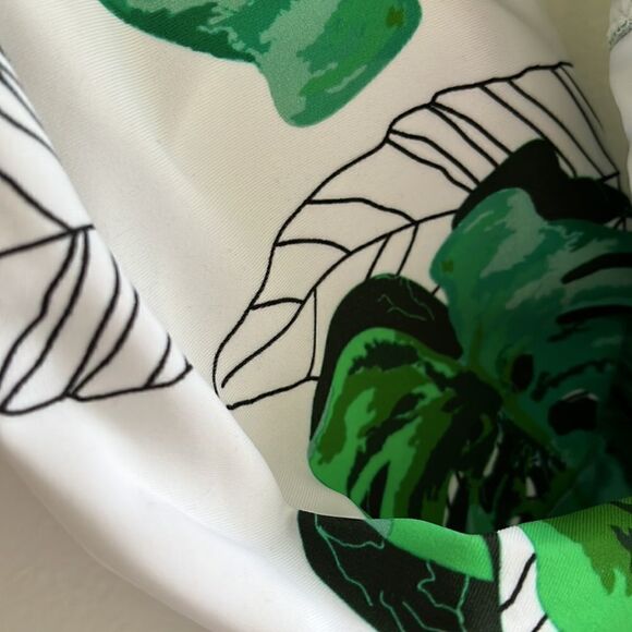 NWT CUPSHE PLUNGE NECK ONE PIECE TROPICAL MEDIUM SWIMSUIT - Picture 6 of 6